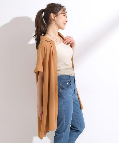 SHOO・LA・RUE / シューラルー チュニック | 【S-LL/ひんやり】さらりとしたタッチが心地よい バックギャザーブラウス | 詳細10