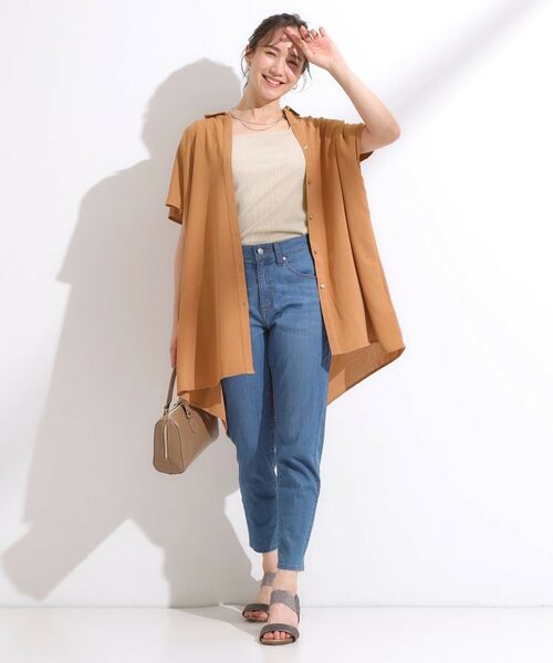 SHOO・LA・RUE / シューラルー チュニック | 【S-LL/ひんやり】さらりとしたタッチが心地よい バックギャザーブラウス | 詳細11