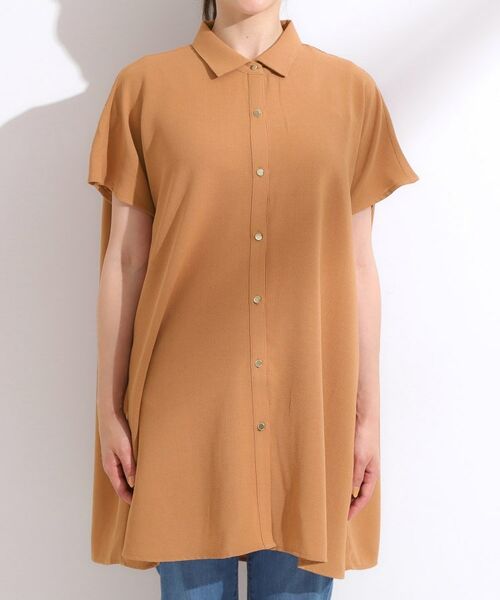 SHOO・LA・RUE / シューラルー チュニック | 【S-LL/ひんやり】さらりとしたタッチが心地よい バックギャザーブラウス | 詳細13