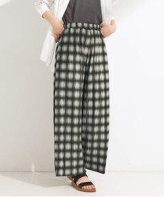 SHOO・LA・RUE / シューラルー パンツ | 【S-LL/ポケット付き】チェック柄 ウェーブプリーツパンツ