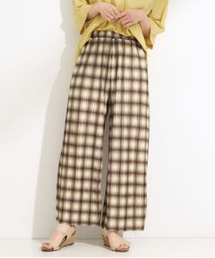 SHOO・LA・RUE / シューラルー パンツ | 【S-LL/ポケット付き】チェック柄 ウェーブプリーツパンツ