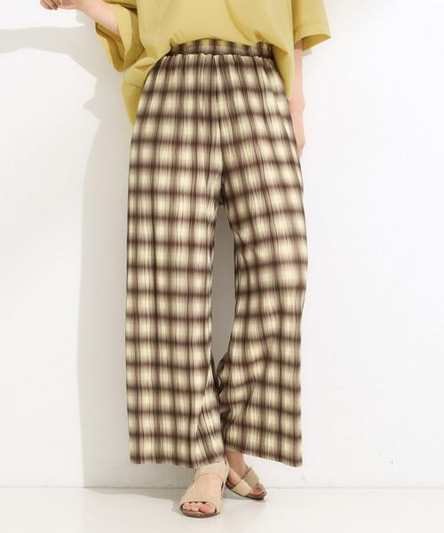 SHOO・LA・RUE / シューラルー パンツ | 【S-LL/ポケット付き】チェック柄 ウェーブプリーツパンツ | 詳細10