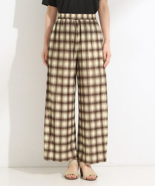 SHOO・LA・RUE / シューラルー パンツ | 【S-LL/ポケット付き】チェック柄 ウェーブプリーツパンツ | 詳細13