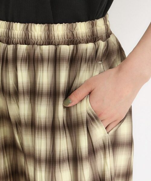 SHOO・LA・RUE / シューラルー パンツ | 【S-LL/ポケット付き】チェック柄 ウェーブプリーツパンツ | 詳細17