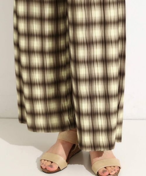 SHOO・LA・RUE / シューラルー パンツ | 【S-LL/ポケット付き】チェック柄 ウェーブプリーツパンツ | 詳細20