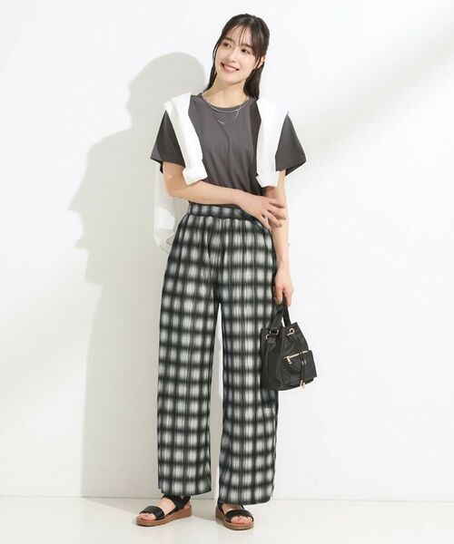 SHOO・LA・RUE / シューラルー パンツ | 【S-LL/ポケット付き】チェック柄 ウェーブプリーツパンツ | 詳細7