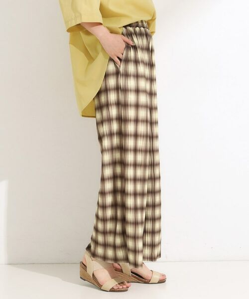 SHOO・LA・RUE / シューラルー パンツ | 【S-LL/ポケット付き】チェック柄 ウェーブプリーツパンツ | 詳細9