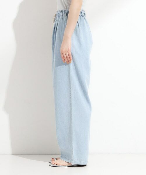SHOO・LA・RUE / シューラルー パンツ | 暑い夏も軽やかに デニムイージーワイドパンツ | 詳細10