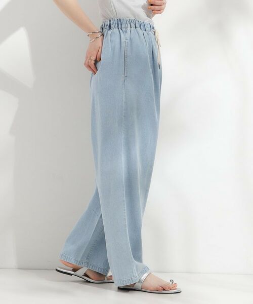SHOO・LA・RUE / シューラルー パンツ | 暑い夏も軽やかに デニムイージーワイドパンツ | 詳細2