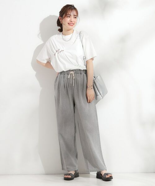 SHOO・LA・RUE / シューラルー パンツ | 暑い夏も軽やかに デニムイージーワイドパンツ | 詳細7