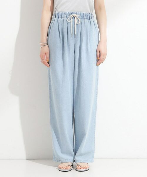SHOO・LA・RUE / シューラルー パンツ | 暑い夏も軽やかに デニムイージーワイドパンツ | 詳細9