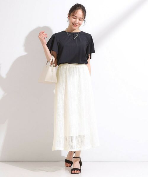 SHOO・LA・RUE / シューラルー ロング・マキシ丈スカート | 【2WAY】裏地を外してレイヤードにも! レース調スカート | 詳細12
