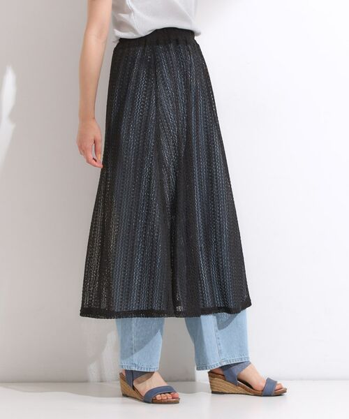 SHOO・LA・RUE / シューラルー ロング・マキシ丈スカート | 【2WAY】裏地を外してレイヤードにも! レース調スカート | 詳細4