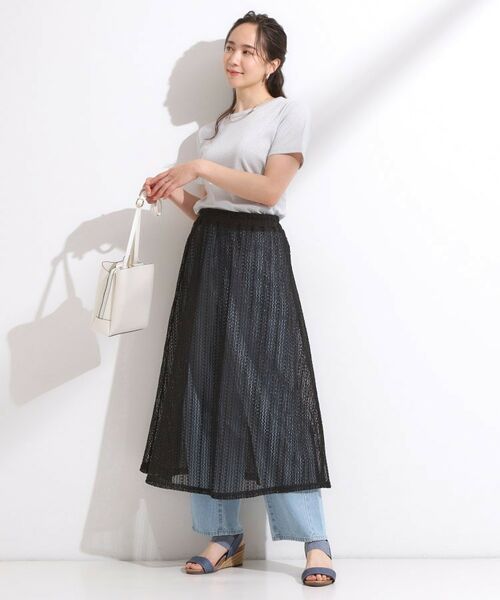 SHOO・LA・RUE / シューラルー ロング・マキシ丈スカート | 【2WAY】裏地を外してレイヤードにも! レース調スカート | 詳細6