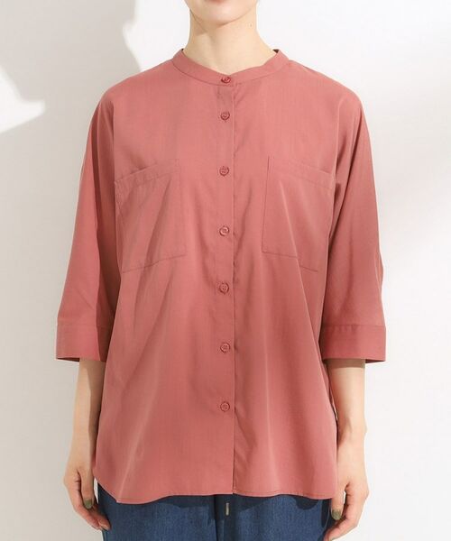 SHOO・LA・RUE / シューラルー シャツ・ブラウス | 【S-LL/洗濯後しわになりにくい】コットン風 前あきドルマンブラウス | 詳細16