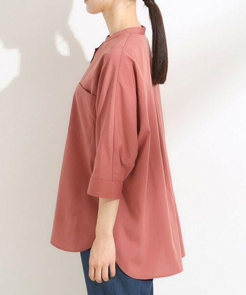 SHOO・LA・RUE / シューラルー シャツ・ブラウス | 【S-LL/洗濯後しわになりにくい】コットン風 前あきドルマンブラウス | 詳細17