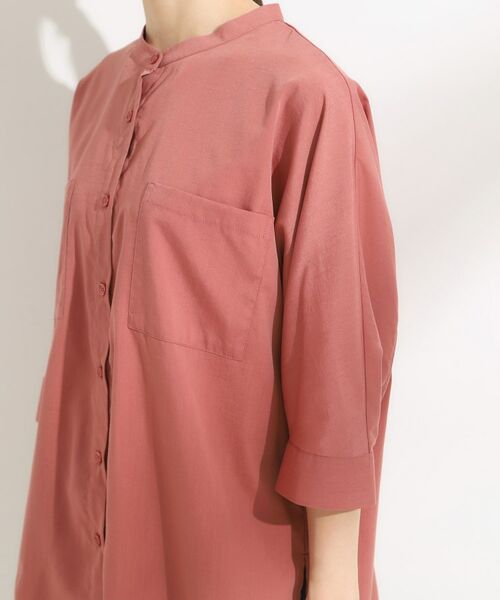 SHOO・LA・RUE / シューラルー シャツ・ブラウス | 【S-LL/洗濯後しわになりにくい】コットン風 前あきドルマンブラウス | 詳細20