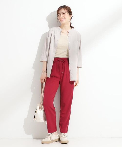 SHOO・LA・RUE / シューラルー シャツ・ブラウス | 【S-LL/洗濯後しわになりにくい】コットン風 前あきドルマンブラウス | 詳細24