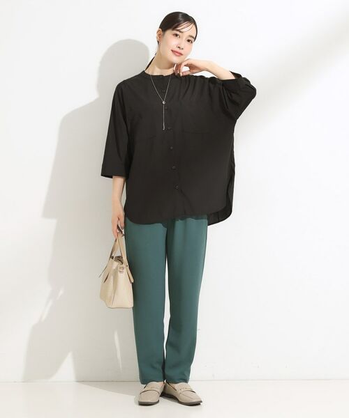 SHOO・LA・RUE / シューラルー シャツ・ブラウス | 【S-LL/洗濯後しわになりにくい】コットン風 前あきドルマンブラウス | 詳細3