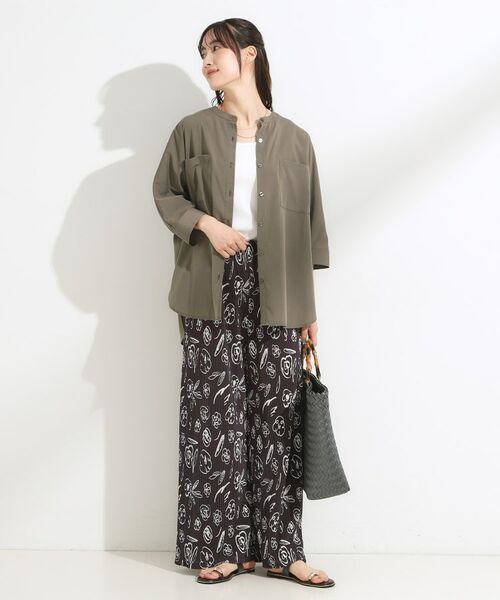 SHOO・LA・RUE / シューラルー シャツ・ブラウス | 【S-LL/洗濯後しわになりにくい】コットン風 前あきドルマンブラウス | 詳細6