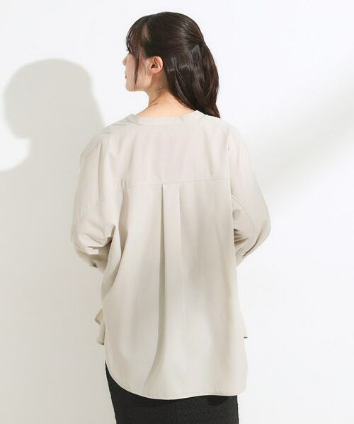 SHOO・LA・RUE / シューラルー シャツ・ブラウス | 【S-LL/洗濯後しわになりにくい】コットン風 前あきドルマンブラウス | 詳細9