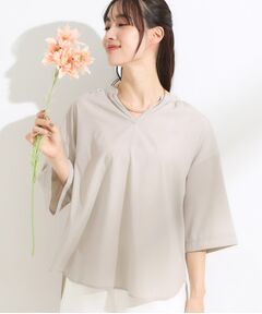 SHOO・LA・RUE / シューラルー シャツ・ブラウス | 【S-LL/洗濯後しわになりにくい】バックギャザーがアクセント スッキパーブラウス