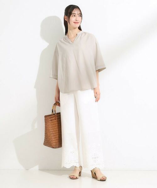 SHOO・LA・RUE / シューラルー シャツ・ブラウス | 【S-LL/洗濯後しわになりにくい】バックギャザーがアクセント スッキパーブラウス | 詳細10