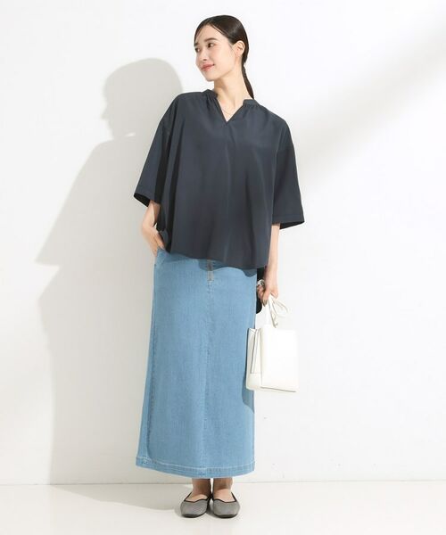 SHOO・LA・RUE / シューラルー シャツ・ブラウス | 【S-LL/洗濯後しわになりにくい】バックギャザーがアクセント スッキパーブラウス | 詳細14