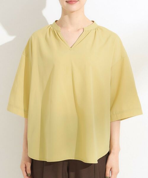 SHOO・LA・RUE / シューラルー シャツ・ブラウス | 【S-LL/洗濯後しわになりにくい】バックギャザーがアクセント スッキパーブラウス | 詳細16