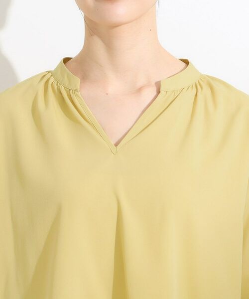 SHOO・LA・RUE / シューラルー シャツ・ブラウス | 【S-LL/洗濯後しわになりにくい】バックギャザーがアクセント スッキパーブラウス | 詳細19