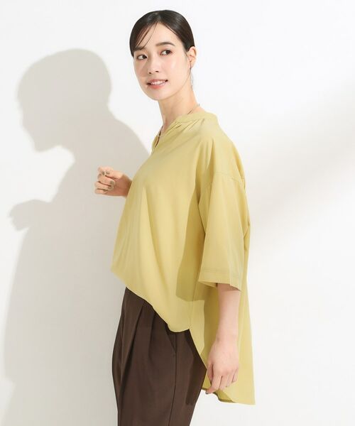 SHOO・LA・RUE / シューラルー シャツ・ブラウス | 【S-LL/洗濯後しわになりにくい】バックギャザーがアクセント スッキパーブラウス | 詳細5