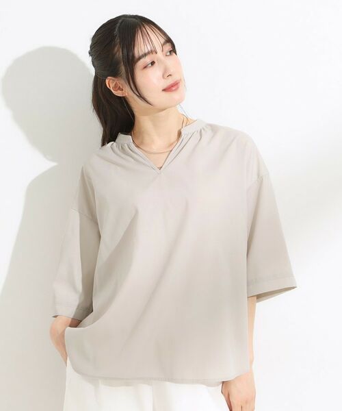 SHOO・LA・RUE / シューラルー シャツ・ブラウス | 【S-LL/洗濯後しわになりにくい】バックギャザーがアクセント スッキパーブラウス | 詳細8