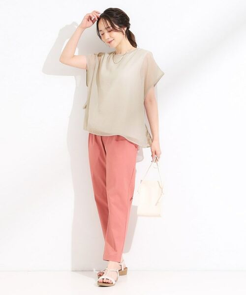 SHOO・LA・RUE / シューラルー シャツ・ブラウス | 【洗える/S-LL】上品なシアー感 レイヤード風トップス | 詳細11