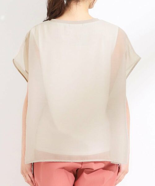 SHOO・LA・RUE / シューラルー シャツ・ブラウス | 【洗える/S-LL】上品なシアー感 レイヤード風トップス | 詳細15