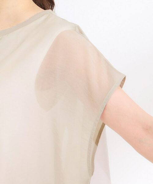 SHOO・LA・RUE / シューラルー シャツ・ブラウス | 【洗える/S-LL】上品なシアー感 レイヤード風トップス | 詳細17