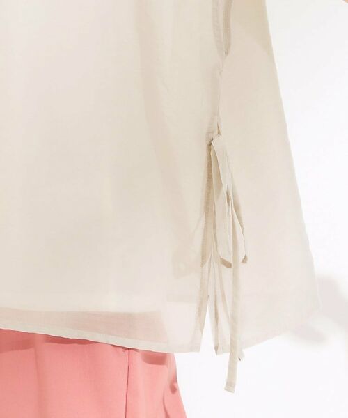 SHOO・LA・RUE / シューラルー シャツ・ブラウス | 【洗える/S-LL】上品なシアー感 レイヤード風トップス | 詳細18