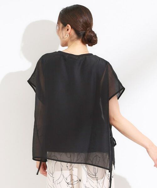 SHOO・LA・RUE / シューラルー シャツ・ブラウス | 【洗える/S-LL】上品なシアー感 レイヤード風トップス | 詳細2