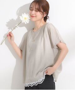 SHOO・LA・RUE / シューラルー カットソー | 【S-LL】１枚でコーデが決まる スラブドッキングトップス