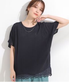 SHOO・LA・RUE / シューラルー カットソー | 【S-LL】１枚でコーデが決まる スラブドッキングトップス