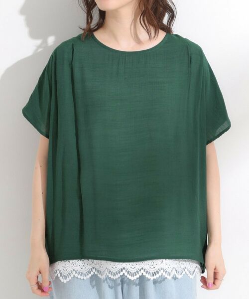 SHOO・LA・RUE / シューラルー カットソー | 【S-LL】１枚でコーデが決まる スラブドッキングトップス | 詳細13