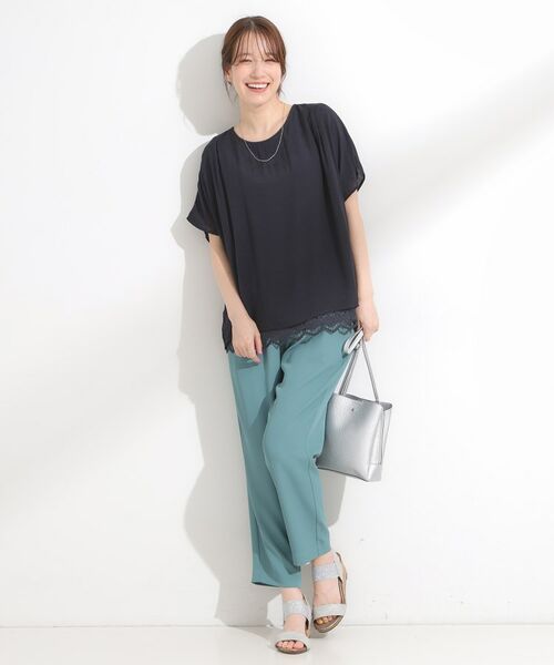 SHOO・LA・RUE / シューラルー カットソー | 【S-LL】１枚でコーデが決まる スラブドッキングトップス | 詳細7