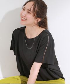 SHOO・LA・RUE / シューラルー シャツ・ブラウス | 【S-LL/ひんやり/洗濯後しわになりにくい】インせず決まる はしごレースドルマンブラウス