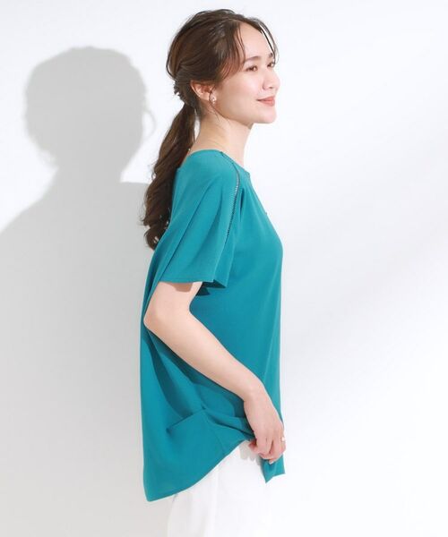 SHOO・LA・RUE / シューラルー シャツ・ブラウス | 【S-LL/ひんやり/洗濯後しわになりにくい】インせず決まる はしごレースドルマンブラウス | 詳細14