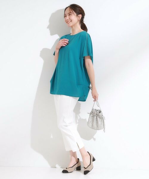 SHOO・LA・RUE / シューラルー シャツ・ブラウス | 【S-LL/ひんやり/洗濯後しわになりにくい】インせず決まる はしごレースドルマンブラウス | 詳細15