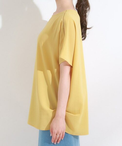 SHOO・LA・RUE / シューラルー シャツ・ブラウス | 【S-LL/ひんやり/洗濯後しわになりにくい】インせず決まる はしごレースドルマンブラウス | 詳細18