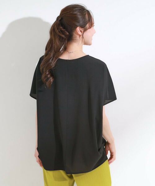 SHOO・LA・RUE / シューラルー シャツ・ブラウス | 【S-LL/ひんやり/洗濯後しわになりにくい】インせず決まる はしごレースドルマンブラウス | 詳細2