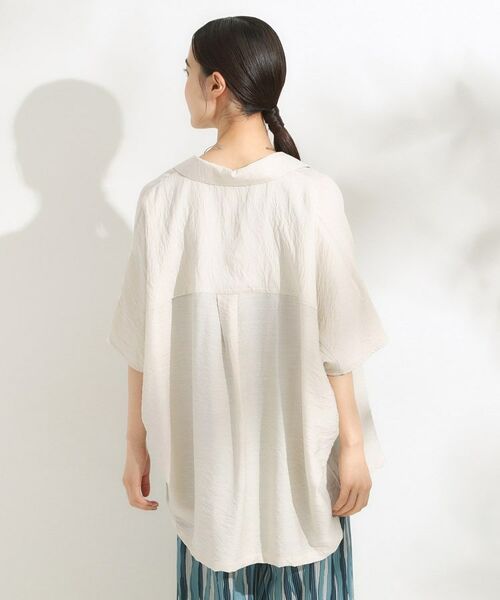 SHOO・LA・RUE / シューラルー シャツ・ブラウス | 【洗える/S-LL/5分袖】季節の変わり目に さらさらドレープシャツ | 詳細10