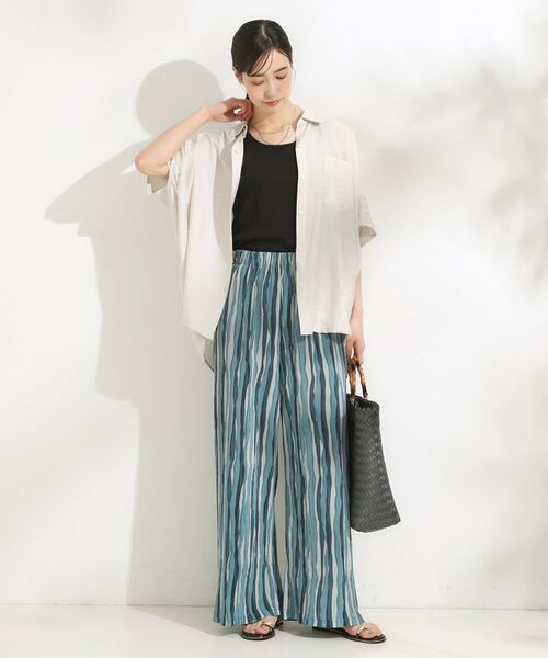 SHOO・LA・RUE / シューラルー シャツ・ブラウス | 【洗える/S-LL/5分袖】季節の変わり目に さらさらドレープシャツ | 詳細11