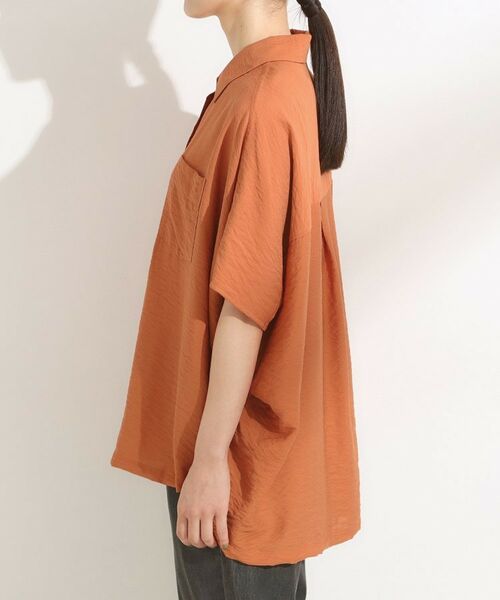 SHOO・LA・RUE / シューラルー シャツ・ブラウス | 【洗える/S-LL/5分袖】季節の変わり目に さらさらドレープシャツ | 詳細18