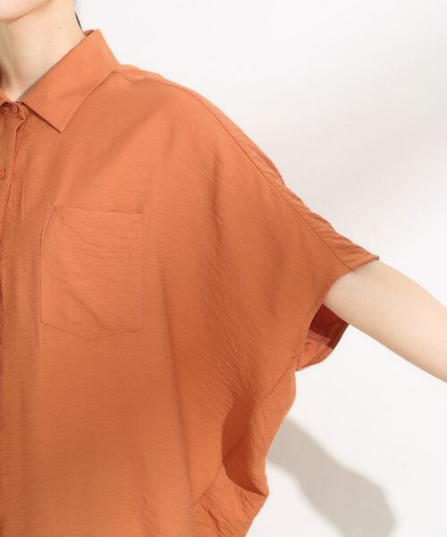 SHOO・LA・RUE / シューラルー シャツ・ブラウス | 【洗える/S-LL/5分袖】季節の変わり目に さらさらドレープシャツ | 詳細21